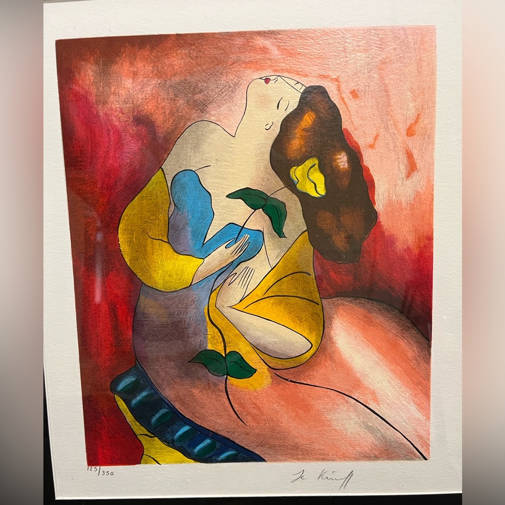 Signed Serigraph Print By Linda Le Kinff